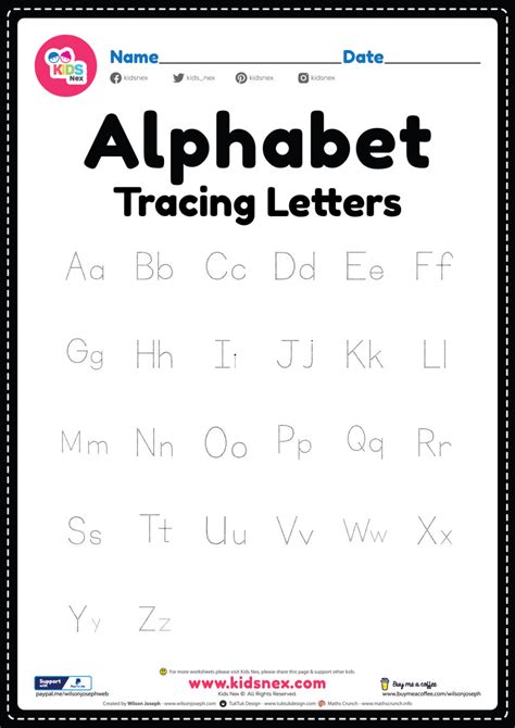 preschool letter tracing worksheets